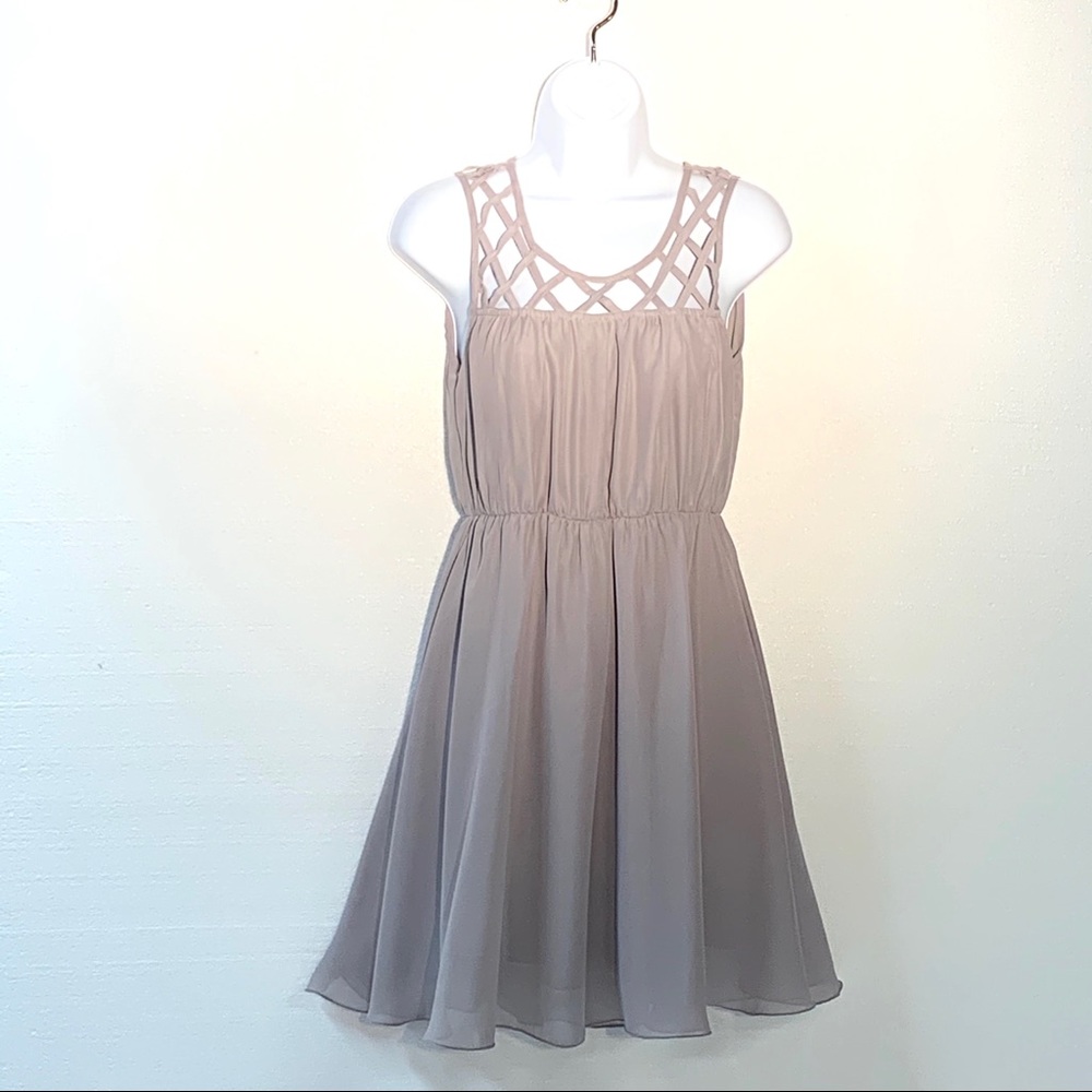 ❌❌❌SOLD❌❌❌ taupe colored dress (Love